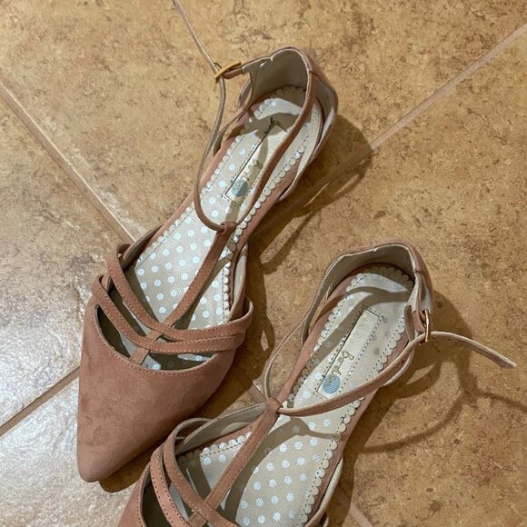 Boden Suede Flats – Size 39 – Dusty Pink Perfection! - Picture 1 of 10
